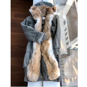 Cotton Parka in Military Green